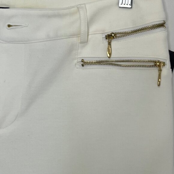 INC International Concept Boot Leg Curvy Fit Pants Womens Size 12 New Cream - Picture 6 of 12